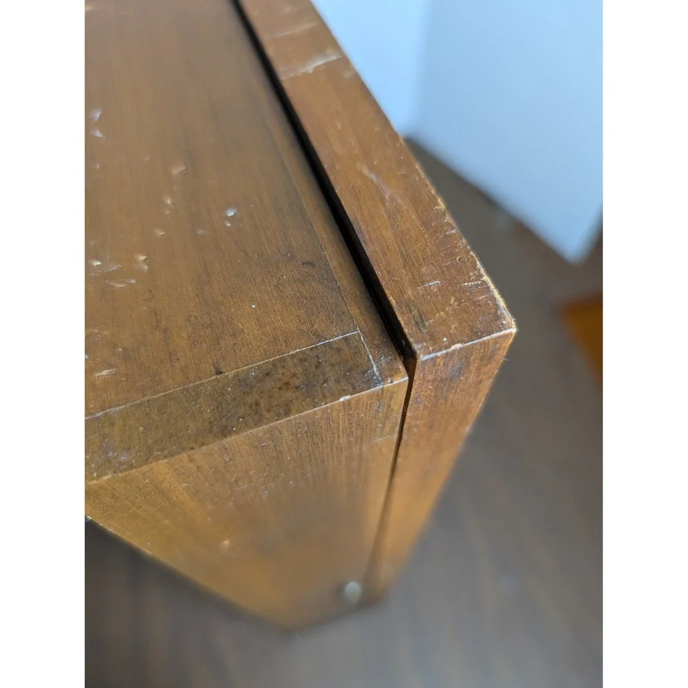 1965 Three Mountaineers Vintage Herbs Spices Wooden Rack Cabinet